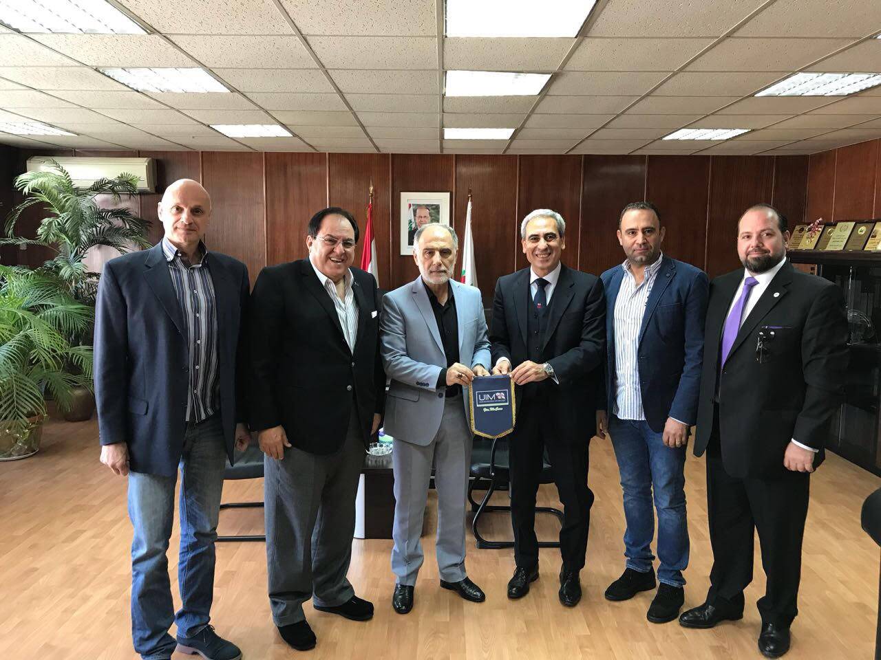 فنيش استقبل رئيس الاتحاد الدولي للمحركات المائية