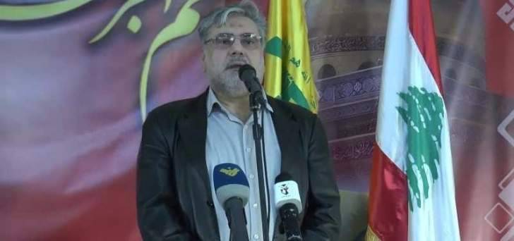 نواف الموسوي للفلسطينيين: سنكون بجانبكم حتى تستعيدوا حقوقكم كاملة