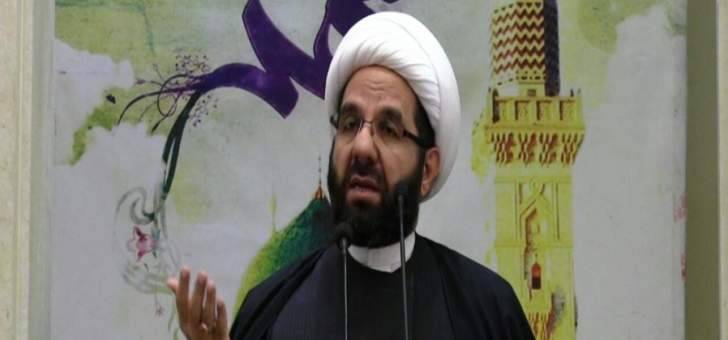 دعموش:ليس أمام الشعب الفلسطيني لاستعادة أرضه وحقوقه سوى تعزيزالانتفاضة
