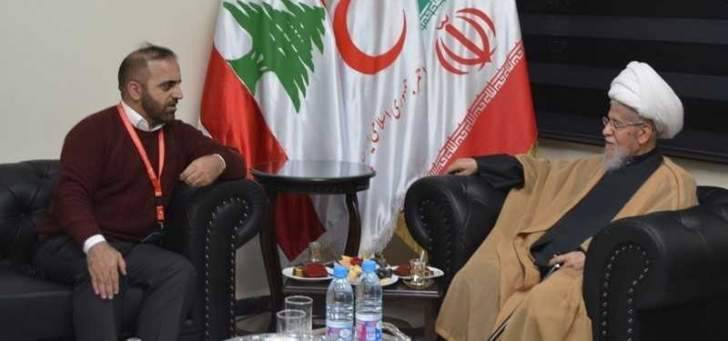 العلامة النابلسي زار مستشفى الشيخ راغب حرب والتقى مديرها العام