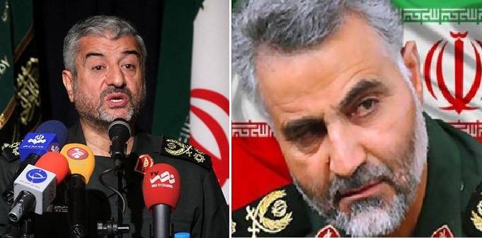 الجنرالان جعفري وسليماني يتفقدان شوارع طهران ليلاً