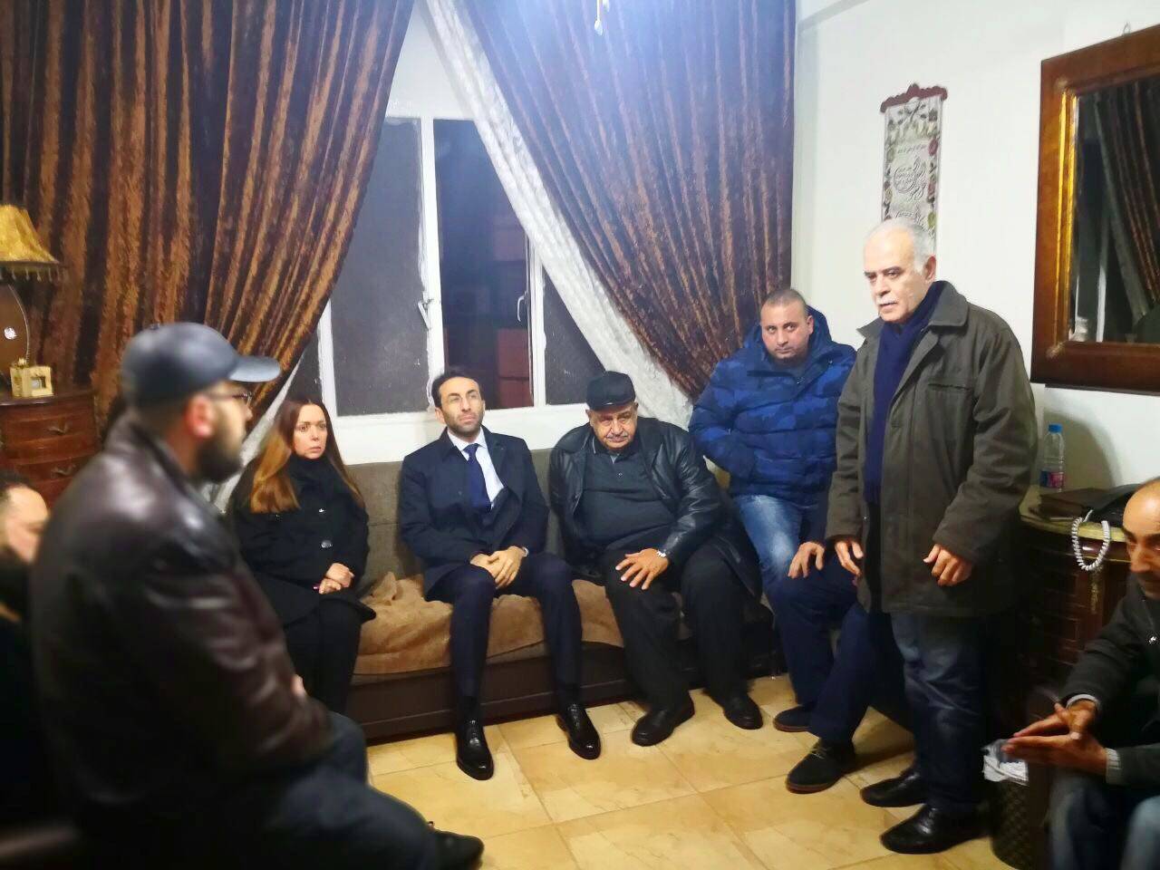 شبيب زار عائلة الكوش معزيا