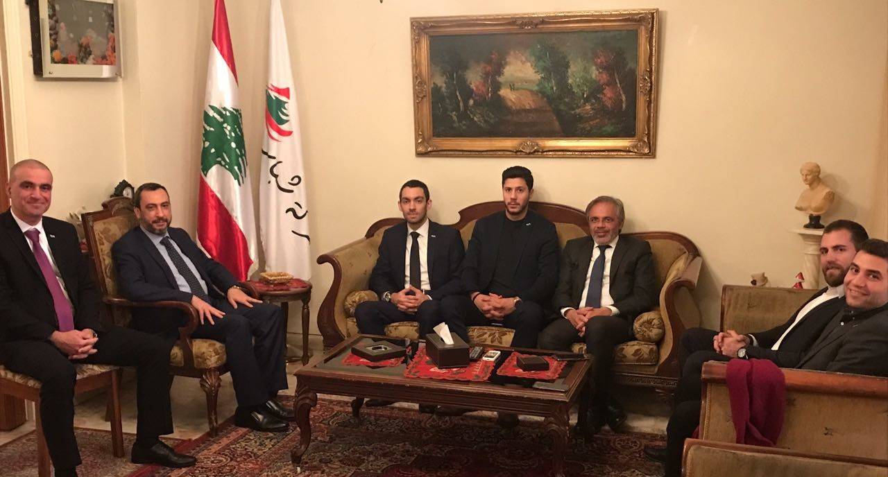 رئيس "حركة شباب لبنان" يستقبل الحوت