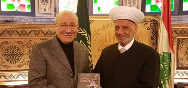 دريان التقى العريضي وبحثا الاوضاع في لبنان