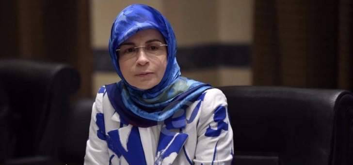عز الدين التقت المنسقة الخاصة للأمم المتحدة في لبنان بالإنابة