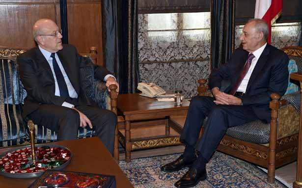 ميقاتي زار بري : مرسوم الأقدميّات
يحتاج لتوقيع وزير المال