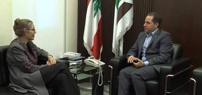 الجميل استقبل المنسقة الخاصة للامم المتحدة في لبنان