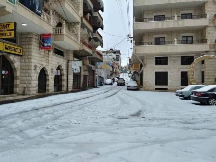 إغلاق بعض المدارس الرسمية والخاصة في حاصبيا بسبب تراكم الثلوج