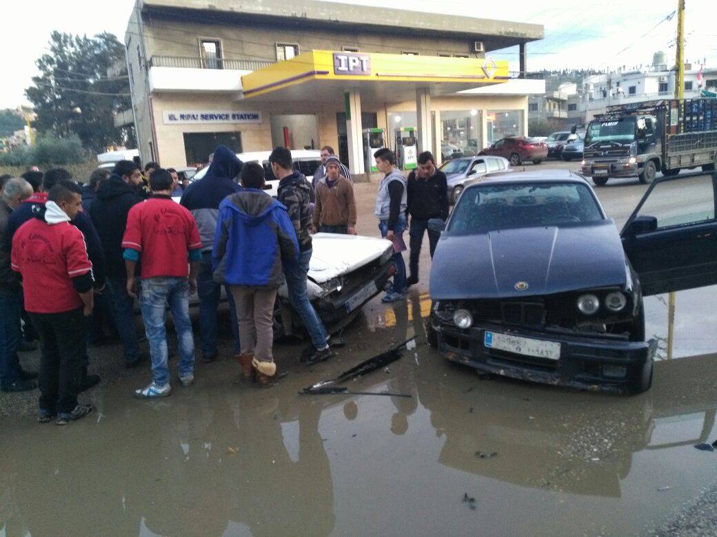 جريحان في حادث سير على طريق حلبا القبيات