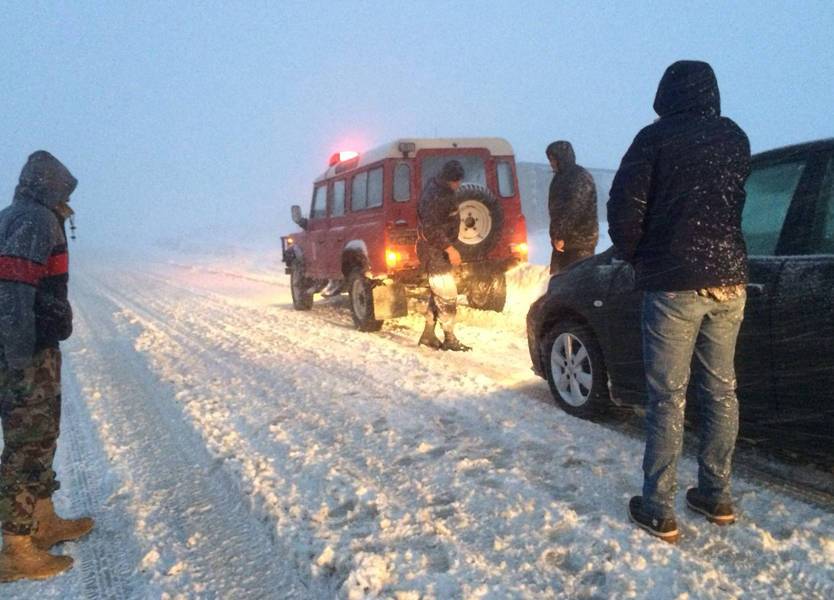 طريق ترشيش زحلة سالكة أمام مركبات الدفع الرباعي