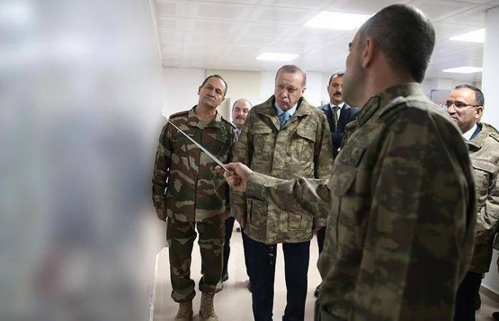أردوغان على الحدود