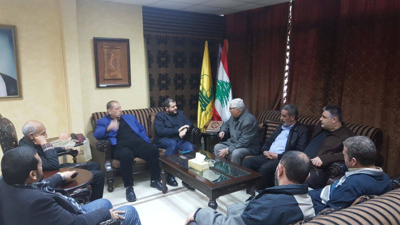مسؤول حزب الله في صيدا التقى وفد لجنة قوى التحالف الاسلامية والفلسطينية