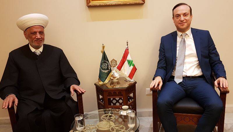 دريان استقبل السفير الجديد للبنان في السعودية ورئيس المقاصد وشخصيات