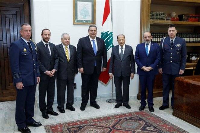 الرئيس عون لوزير الدفاع اليوناني: التعاون بين الدول لمكافحة الارهاب يضع حداً لأضراره