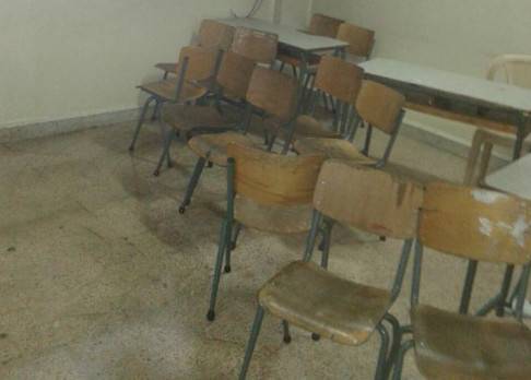 بالصور: حريق داخل مدرسة في عاليه.. والأضرار مادية