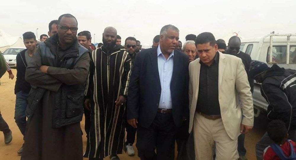 بالصور... أول زيارة لوزير ليبي لمخيم مهجري تاورغاء
