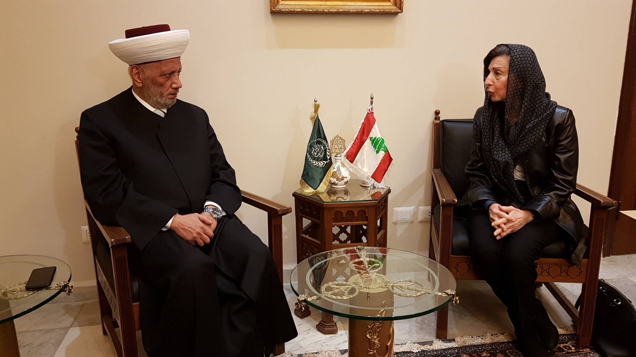 دريان التقى سلوى بعاصيري ووفدا من المرابطون