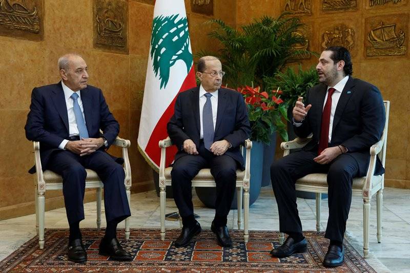الحريري انضم الى اجتماع عون وبري في القصر الجمهوري