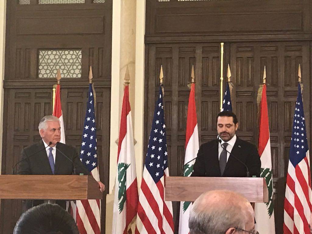 أهم ما جاء في لقاء الحريري وتيلرسون؟