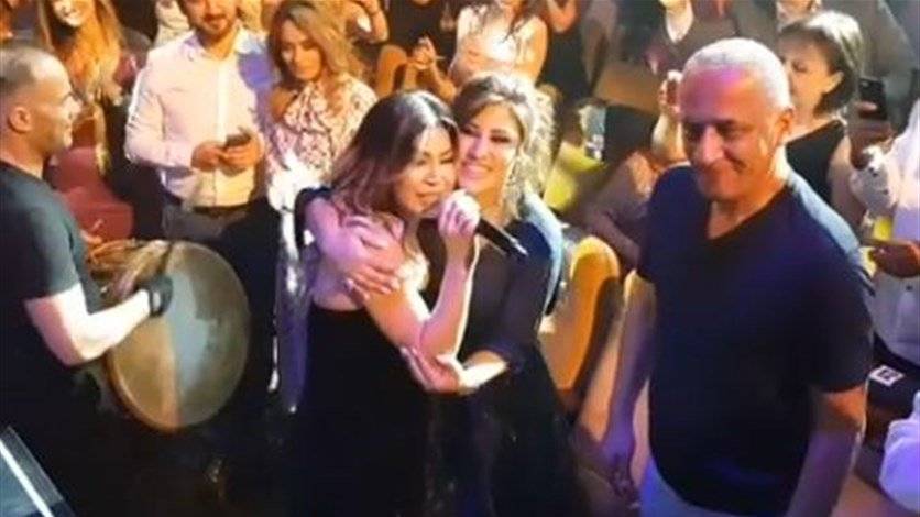 بالفيديو: هذا ما حصل بين نجوى ونوال وملحم في ميامي