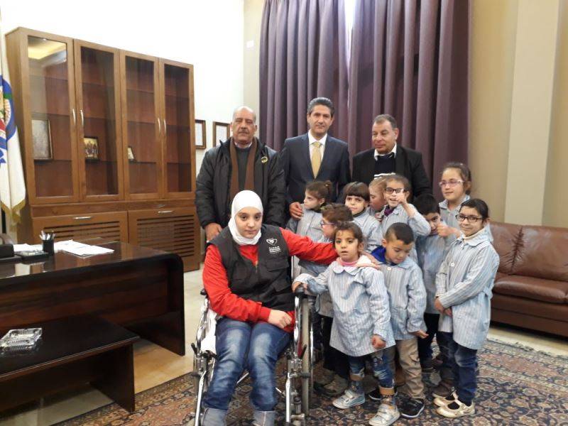 محافظ البقاع إستقبل جمعية قلوب من نور للمعوقين