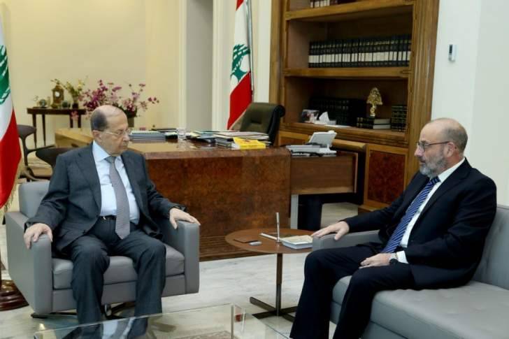 الرئيس عون استقبل وزير الدفاع يعقوب الصراف