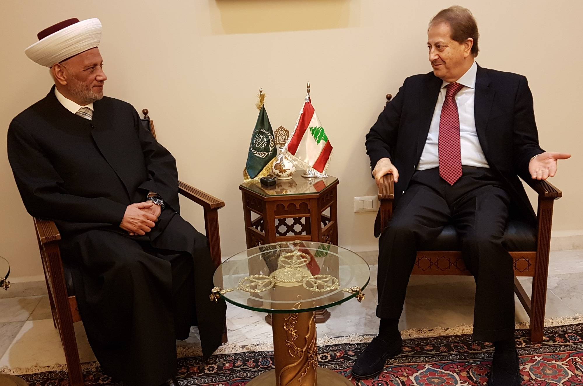 دريان استقبل سفير لبنان في المغرب والمرعبي