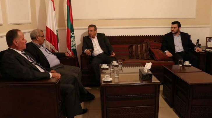سعد استقبل المرشح في دائرة - صيدا جزين جوزيف متري