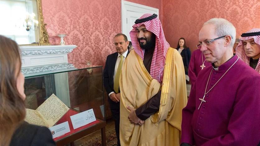 اسقف كانتربري لولي العهد السعودي: قلق ازاء اوضاع المسيحيين في السعودية