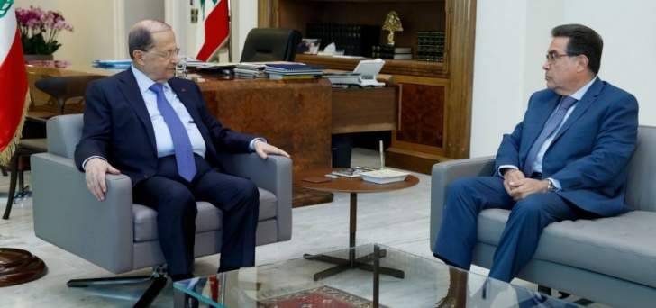 الرئيس عون استقبل نقولا تويني في قصر بعبدا