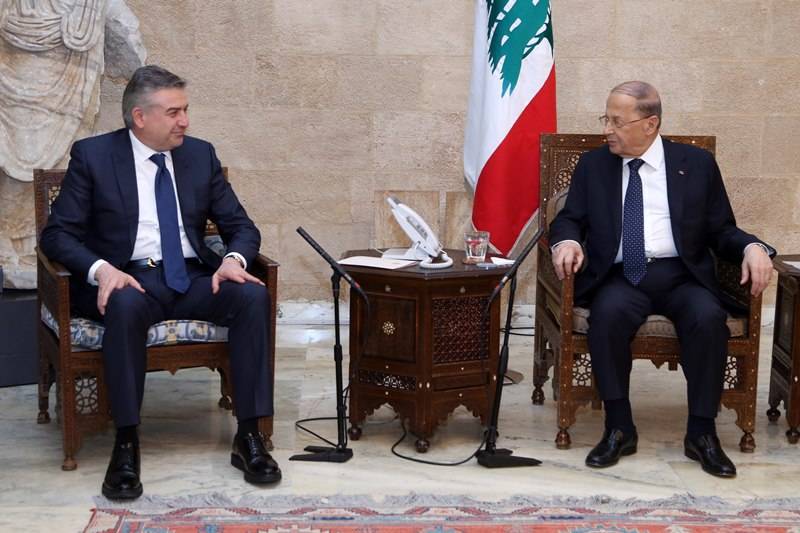 عون استقبل رئيس وزراء ارمينيا ونوه بتفعيل الاتفاقات بين البلدين
