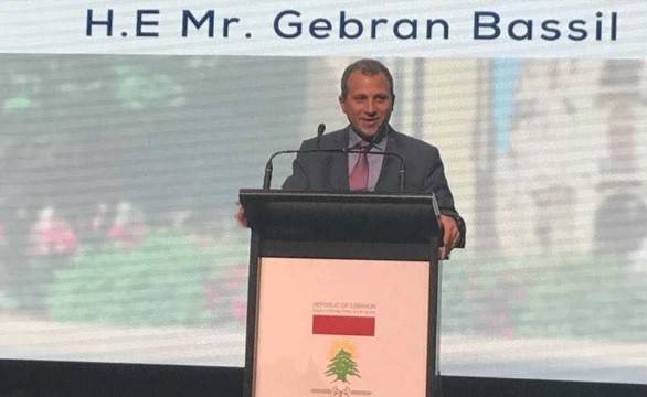باسيل: يجب تحييد الانتشار عن السموم والسياسة