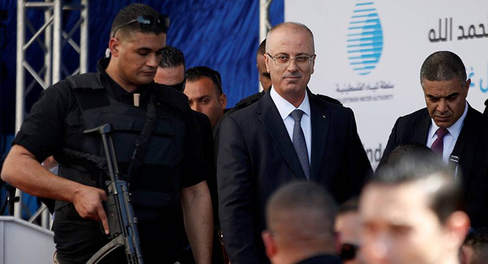 بالفيديو... لحظة استهداف موكب رئيس الوزراء الفلسطيني في غزة