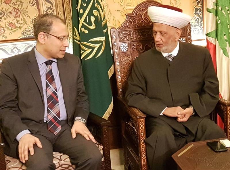 مفتي القدس خلال زيارة لدريان: قرار ترامب بشأن القدس باطل ومرفوض