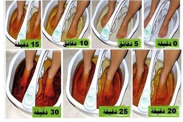 أزيلوا السموم من الجسم من خلال القدمين