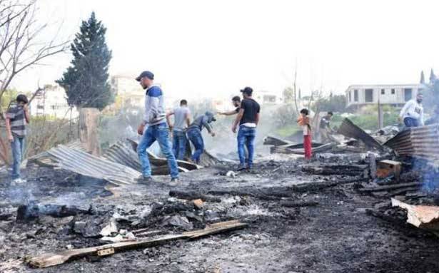 إحتراق خيم في قاقعيّة الصنوبر
وفاة عائلة فلسطينية من 5 أفراد بسبب حريق في منزلهم