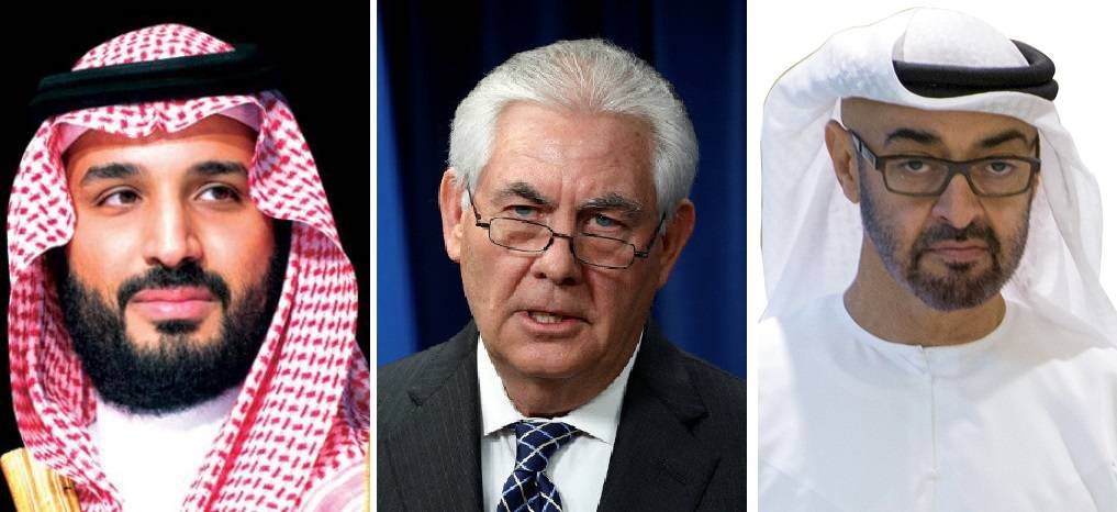 تيلرسون يدعي على محمد بن سلمان ومحمد بن زايد وكوشنير