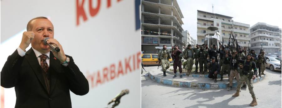 أردوغان يُعلن السيطرة على مركز عفرين.. والقوات الكرديّة تنسحب من المدينة