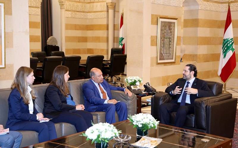 الحريري بحث مع وفد البنك الأوروبي للتطوير في مشاريع مصرفية
