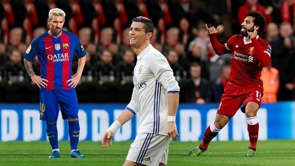 الفرعون محمد صلاح يتفوق على ميسي ورونالدو