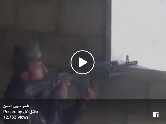 بالفيديو.. العميد سهيل الحسن النمر يقاتل على خطوط النار الاولى!