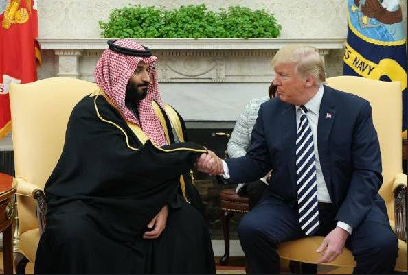 بالصور.. ترامب يستقبل بن سلمان: العلاقات أفضل من أي وقت مضى