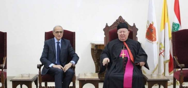 هنري الحلو بعد زيارته المطران مطر: نظام لبنان الإنتخابي غنيّ وهو يسمح للجميع بالترشح