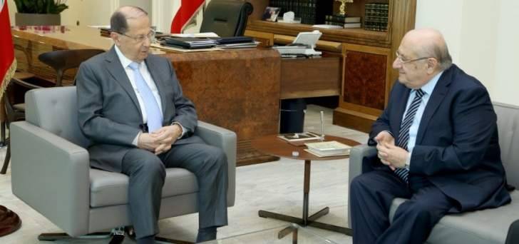 الرئيس عون استقبل النائبين أبي نصر والخازن ورئيس الصليب الأحمر اللبناني