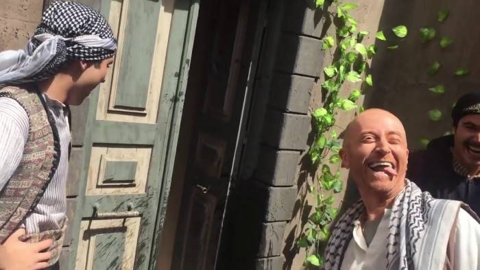 بالفيديو.. ماذا فعل عباس النوري ومصطفى الخاني بـ طلال مارديني في كواليس 'باب الحارة' ؟