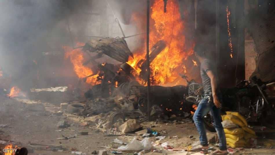 مأساة إنسانية بإدلب.. قتلى في سوق شعبي