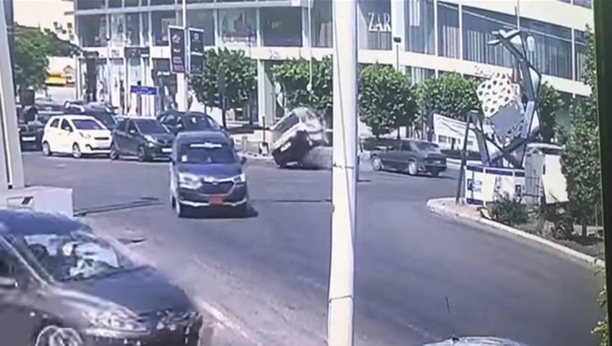جريح في حادث سير عند تقاطع ايليا في صيدا