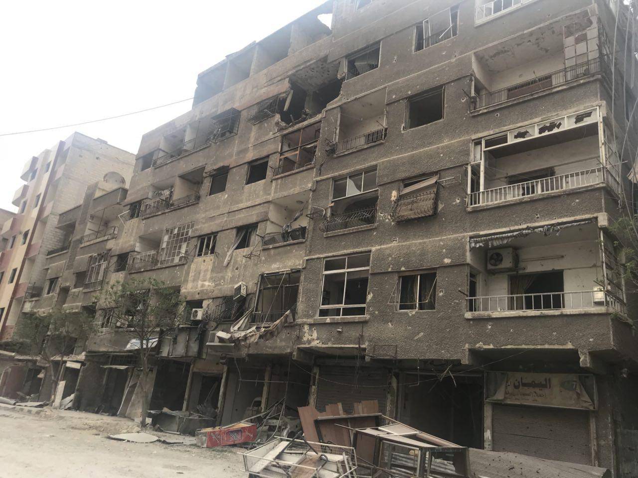 صور من بلدة عين ترما في غوطة دمشق الشرقية