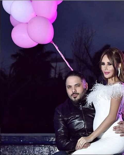 بالصورة: بين أحضان رامي.. داليدا عياش تكشف عن جنس مولودها!