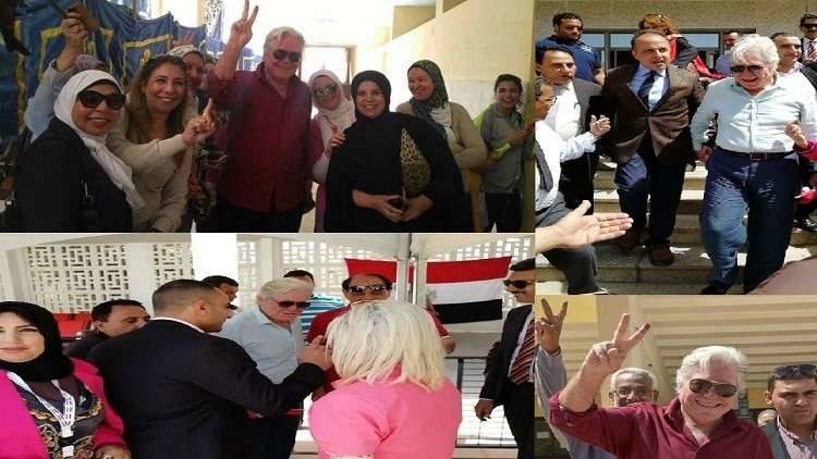 هل صوّت الفنان حسين فهمي مرتين في الانتخابات؟